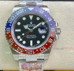 Clean Factory Super Clone Rolex Gmt Master ii Pepsi 3186 Movement Black Dial Watch